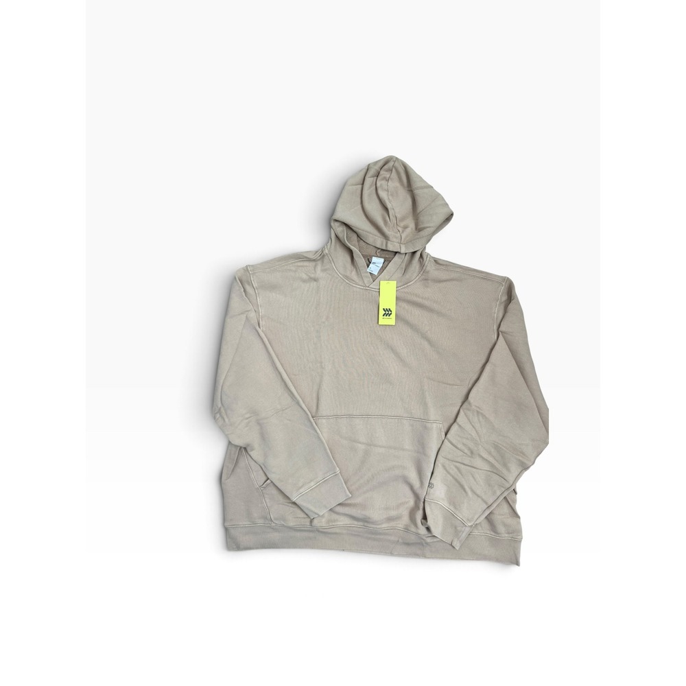 All in Motion Mens French Terry Hoodie Sand Tan Pullover Sweatshirt 3XL NEW